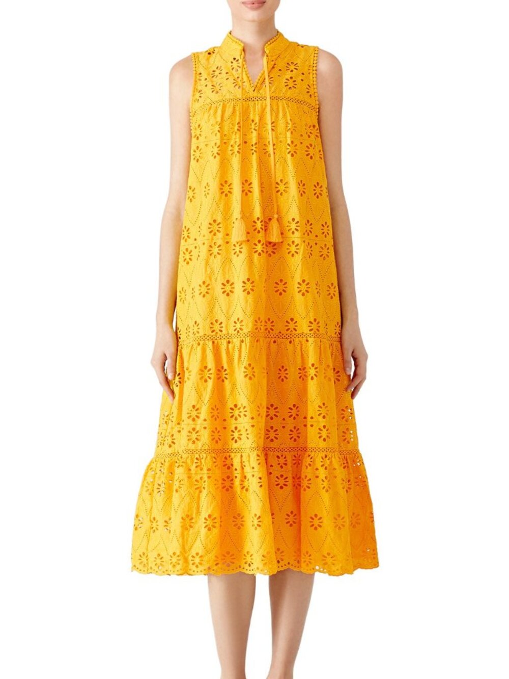 GORGEOUS Kate Spade Patio Dress in Yellow Eyelet - NEVER WORN!!! - Size Large!